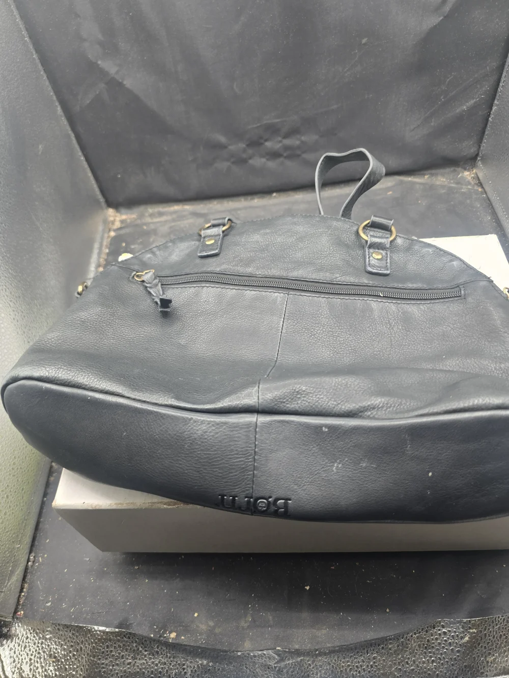 Born Black Leather Crossbody Bag - Sleek Everyday Carry